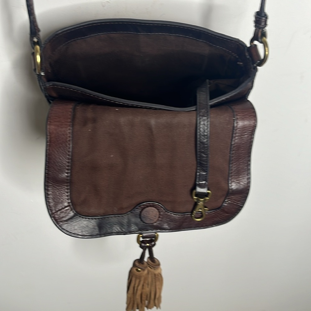 FRYE Clara Leather Crossbody Saddle bag - Picture 8 of 13